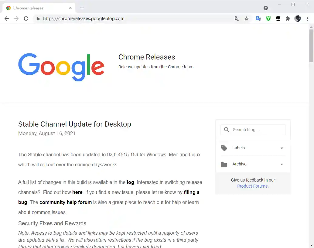 Google Chrome v141.0.7390.55 官方正式版