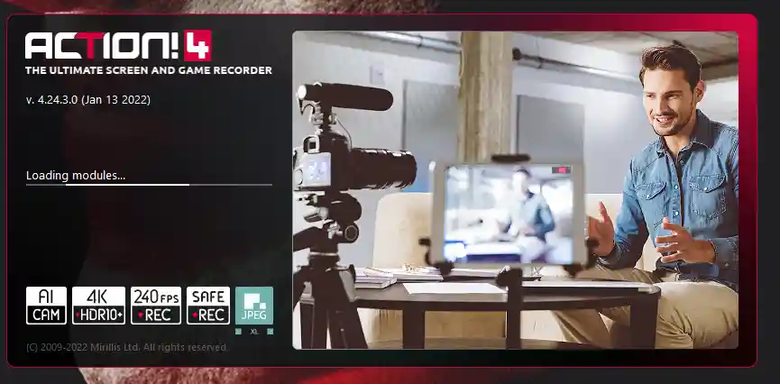Mirillis Action! (屏幕录制工具) v4.46.0 中文绿色破解版