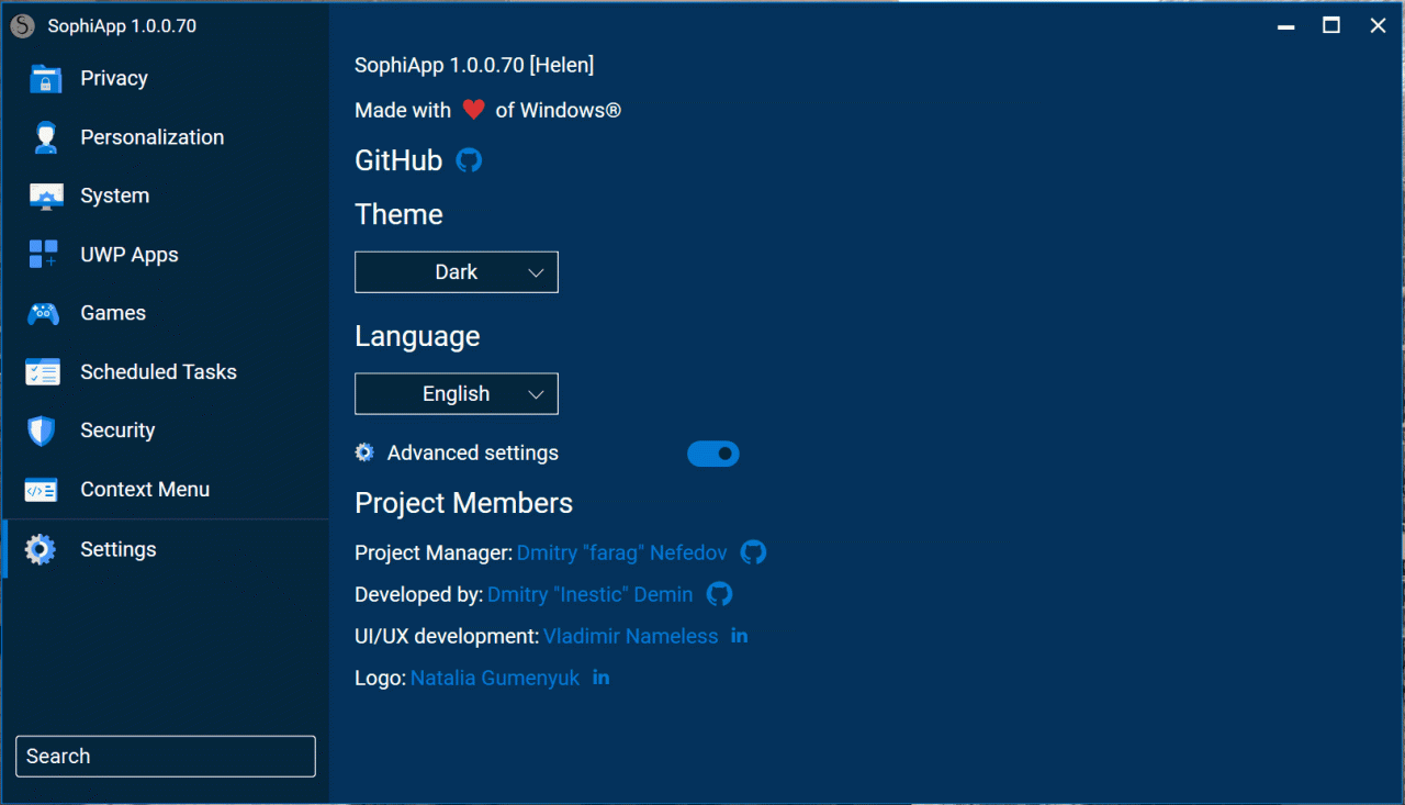 系统优化工具 SophiApp v1.0.0.88 中文免费版