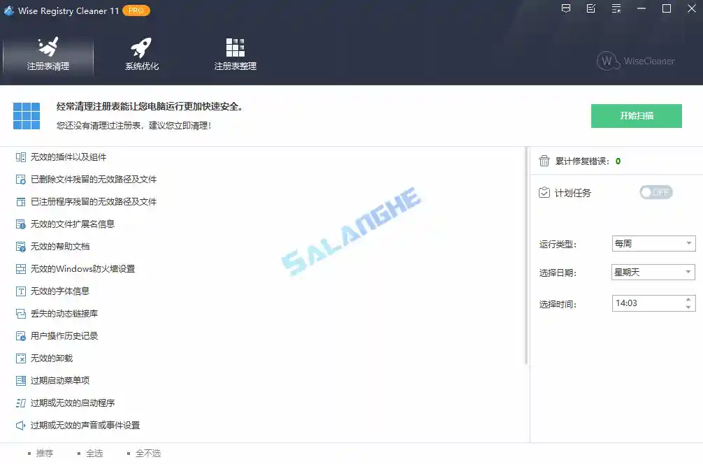 Wise Registry Cleaner 11 Pro v11.2.4.799 中文版