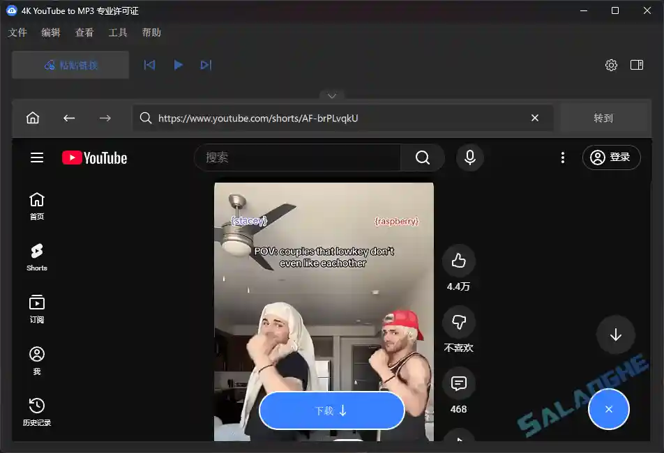4K YouTube to MP3 (音频提取软件) v25.4.1.0255 Beta 便携版