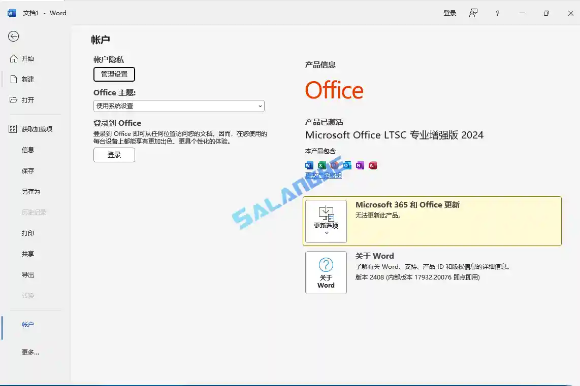 微软 Office 2024 批量许可版25年09月更新版