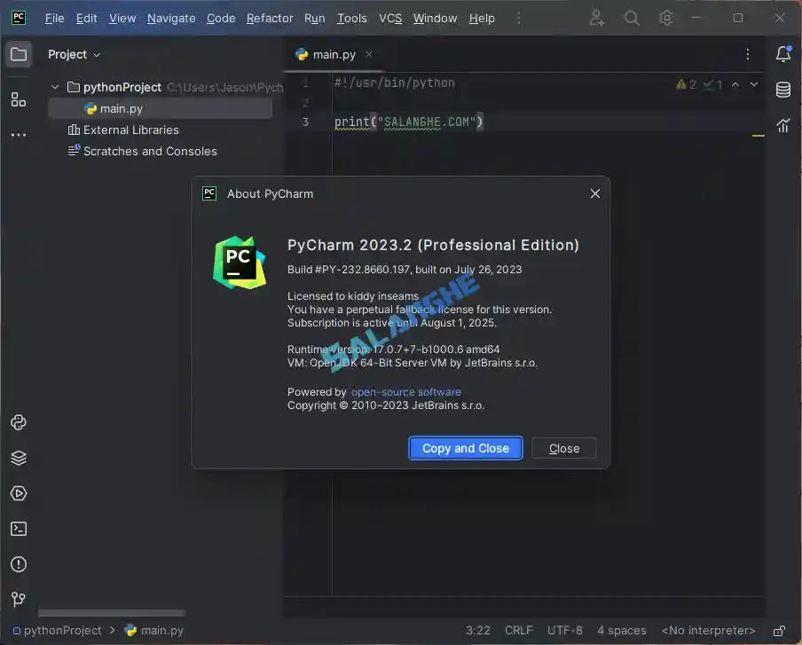 PyCharm2025中文激活版v2025.2.4.0正式版