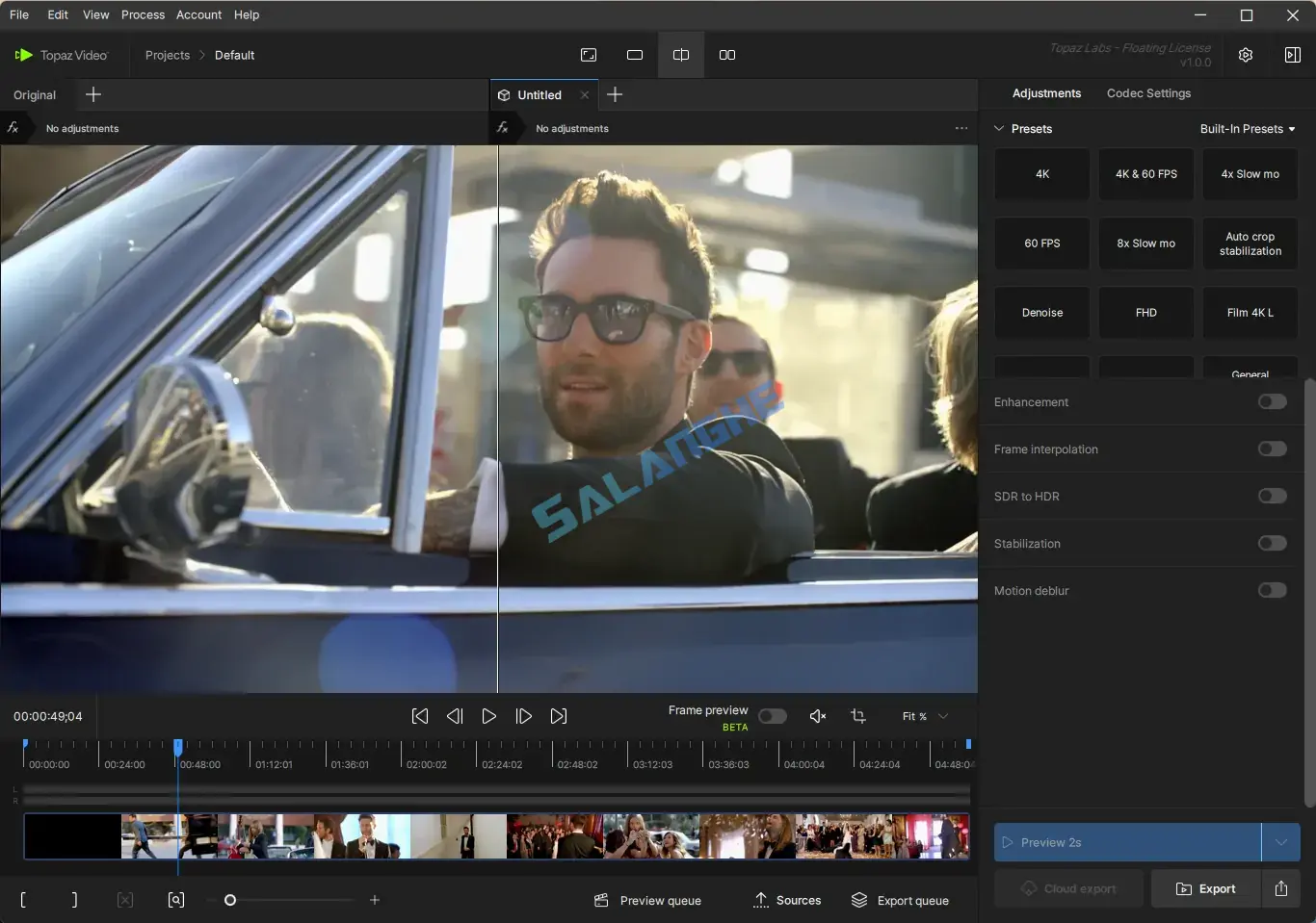 Topaz Video(AI视频修复软件)V1.0.3 破解版