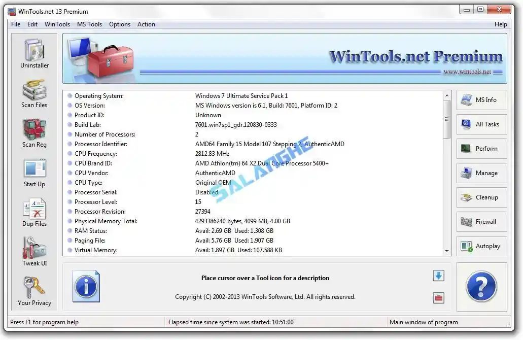 系统优化工具 WinTools.net Premium 25.11.1 便携版