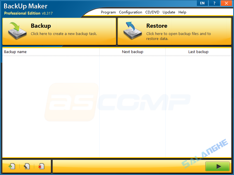 ASCOMP BackUp Maker Pro(数据备份) v8.317 便携版