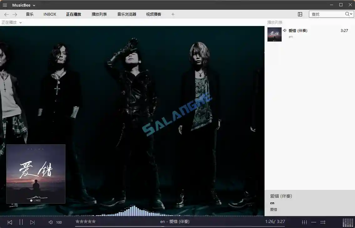MusicBee 3.6.9403 便携版 - 免费音乐库管理播放器