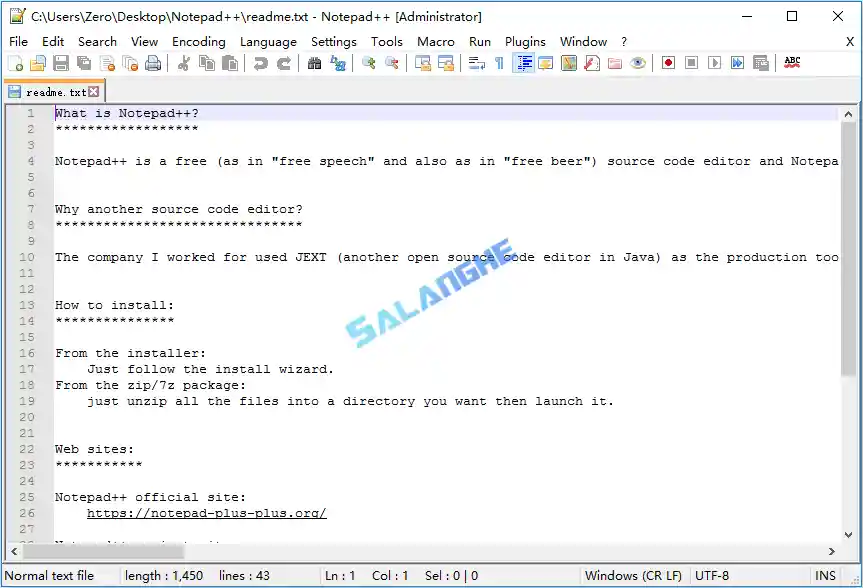 文本编辑器Notepad++ 8.8.6 便携版 文本编辑器Notepad++ 8.8.6 便携版