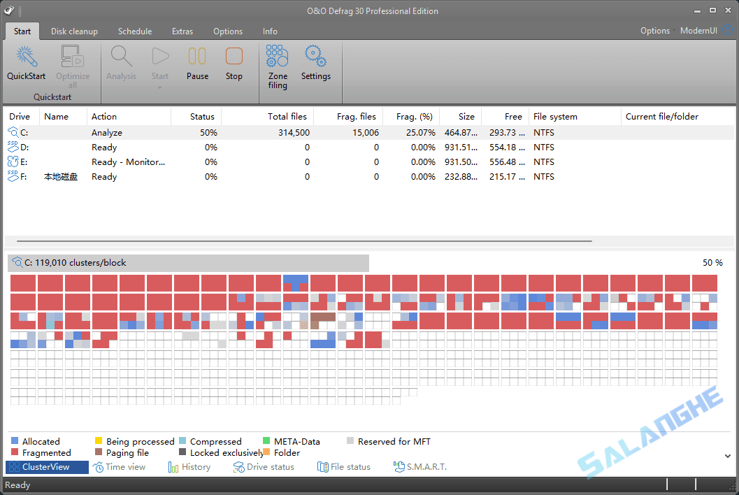 O&O Defrag Professional (磁盘碎片整理) v30.0.1073 便携版