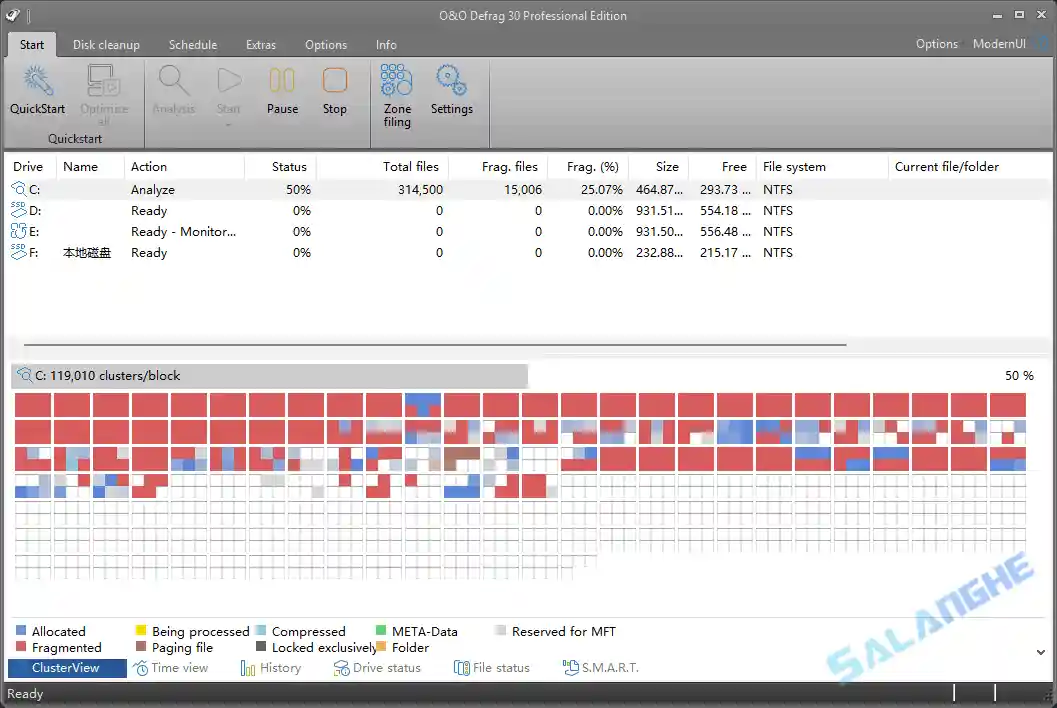 O&O Defrag Professional (磁盘碎片整理) v30.0.1073 便携版