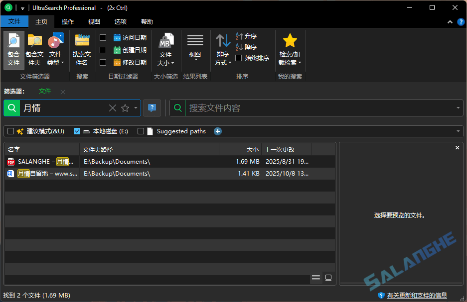 文件搜索工具 UltraSearch 4.8.4.1184 便携版