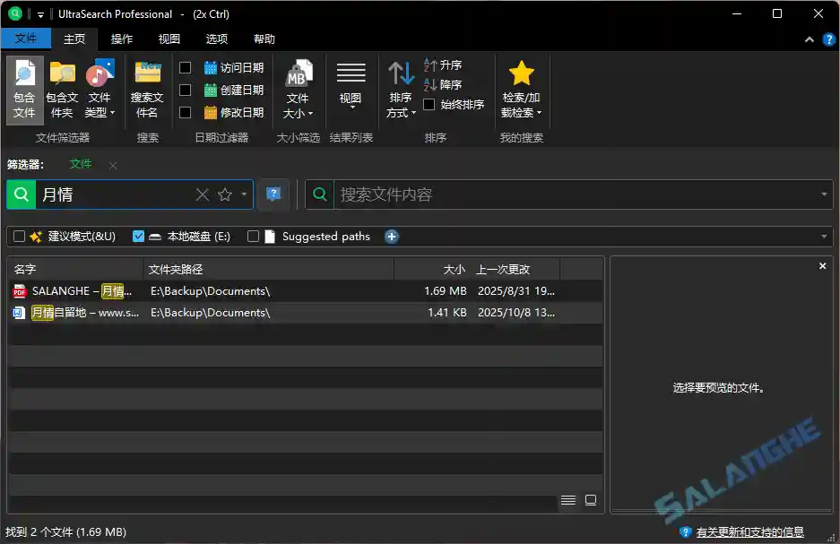 文件搜索工具 UltraSearch 4.8.4.1184 便携版