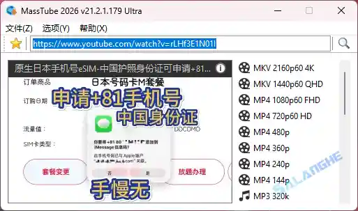MassTube Ultra (视频下载工具) v21.2.1.179 便携版