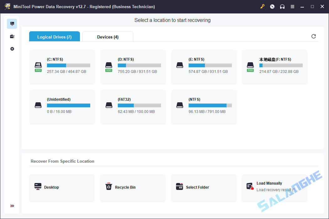 MiniTool Power Data Recovery (数据恢复工具) v12.7 便携版