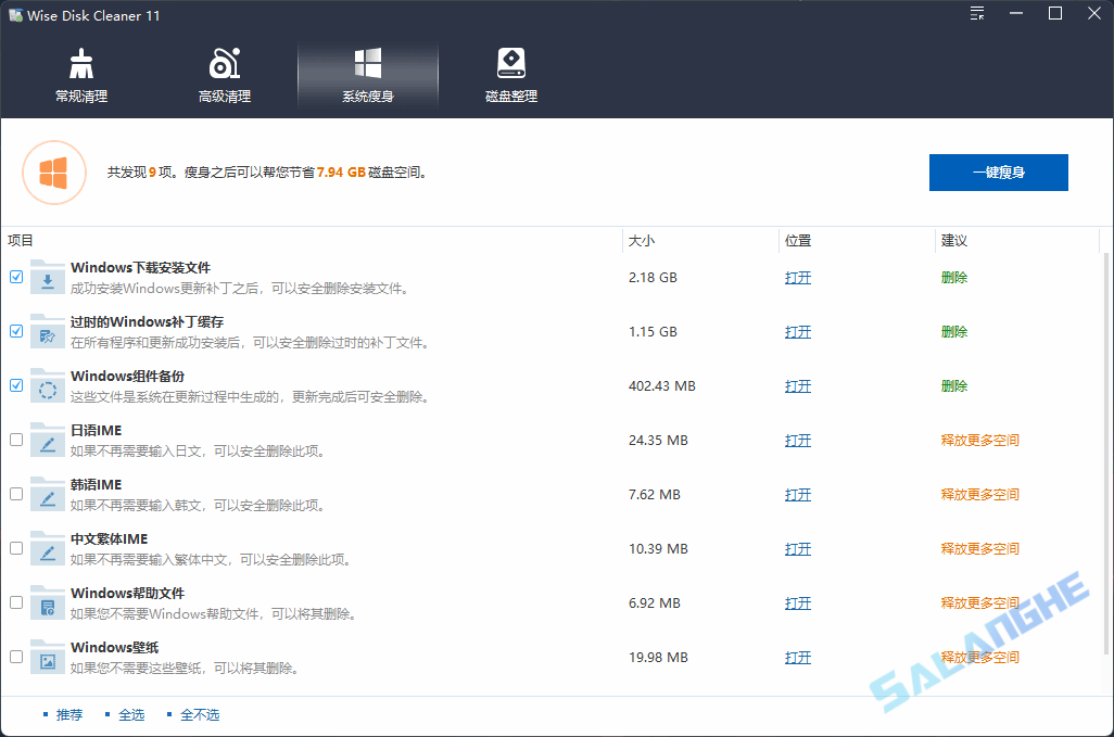 Wise Disk Cleaner (系统清理工具) v11.2.8.848 中文便携版