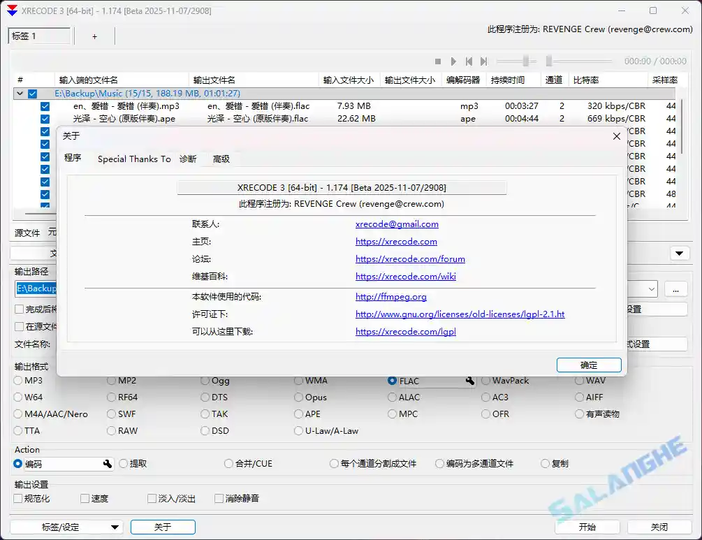 Xrecode3 (音频转换工具) v1.173 / 1.174 Beta 便携版