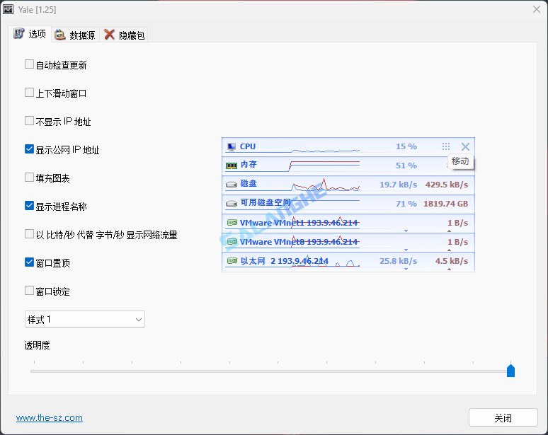 Yale (网络实时流量查看工具) v1.25 汉化绿色版
