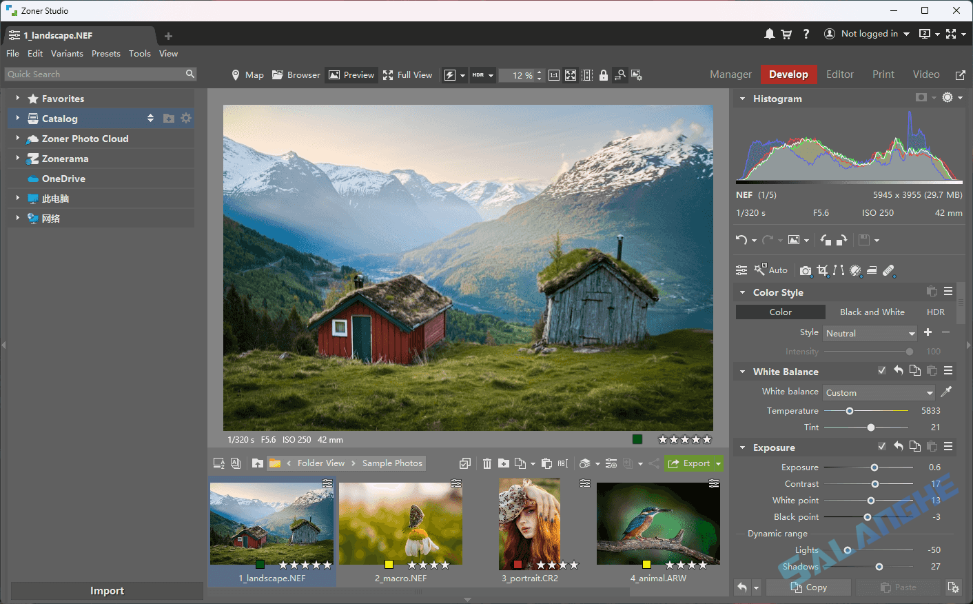 Zoner Photo Studio X (照片编辑管理) v19.2509.2.661 便携版