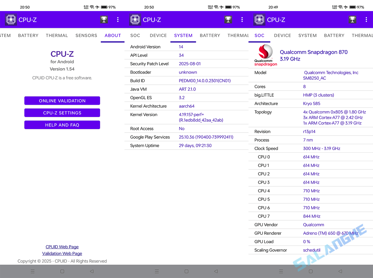 CPU-Z安卓版 (手机硬件检测工具) v1.54 修改版