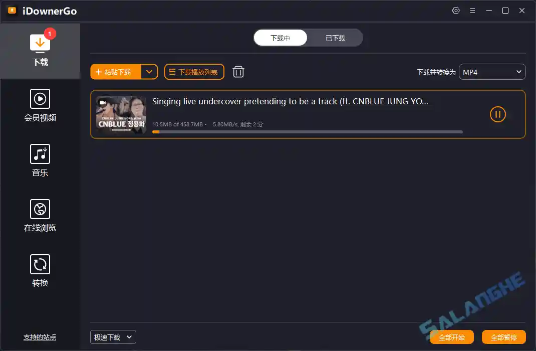 iDownerGo (视频下载工具) v10.9.3 汉化绿色版
